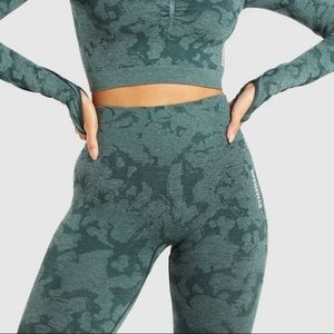 Gymshark Adapt Camo Seamless Leggings- Green